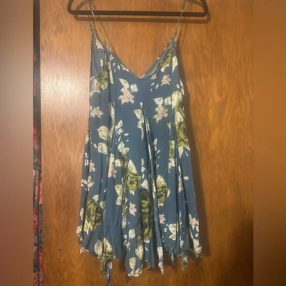 😍 Free People Alyson Mini Slip Dress / Tank Tunic Blouse Top Small - Picture 3 of 5